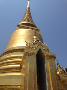 Phra Sri Ratana Chedi - one of the shrines covered in gold mosaic