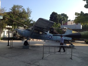 USA war plane outside the museum.