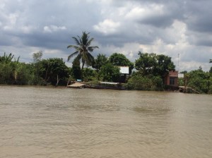 View of the wider part of the river from our larger boat.