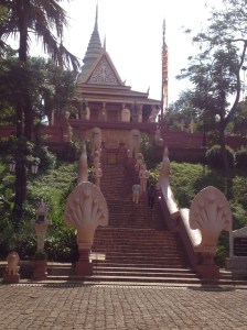 The temple of Phnom Wat, my first and only stop of the day.