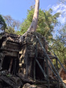 Part of the temple featured in Tomb Raider.