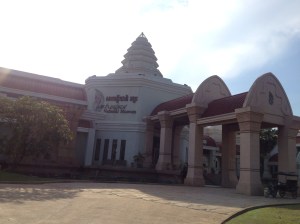 Outside the Angkor National Museum.