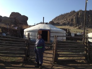 The ger of the Mongolian woman who we paid a visit to.