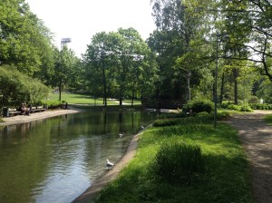 One of he beautiful sunny parks, before they were stormed by drunken high school graduates. 