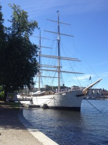 The ship that was actually part of my hostel.