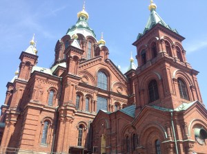 The Russian orthodox Uspenskin Katedraali.