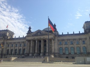 The Reichstag, the parliamentary building which I unfortunately didn't get to enter.