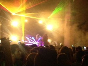 The evenings entertainment at the party at Goya.