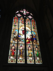 More impressive glass artwork in the cathedrals windows.