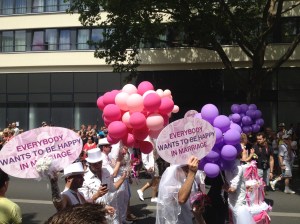 Germans marchig for marriage equality.
