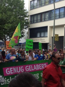 Anti-transphobia marchers.