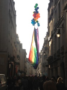 Pride bringing a dash of colour to the already charming streets of Paris.