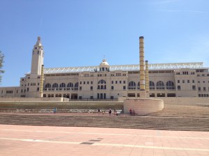 The Barcelona Olympic Stadium.