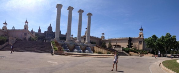 A beautiful and sunny day in Barcelona.