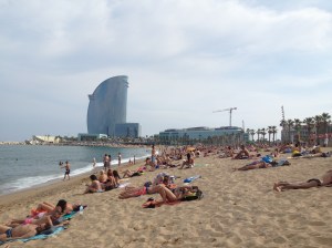 The beach where Rich and I spent the afternoon in the sun.