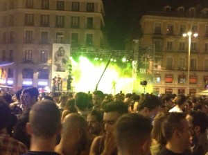 Saturday night party for Madrid pride.