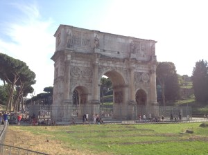 Arco di Costantino right beside the Colosseum.