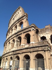 The Colosseum close up.