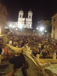 View of the Spanish Steps from the bottom...