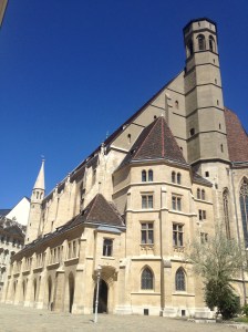 One of the older buildings on one of the quieter streets in the city centre. 
