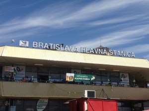 The train station at Bratislava. 