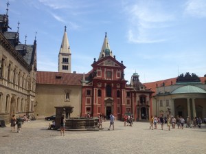 Courtyard in front of the Basilica of St George.