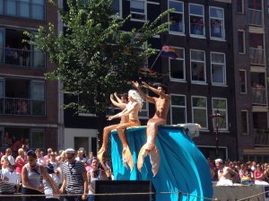 Mermaids and mermen.