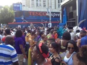 The streets were dangerously crowded at some points of the carnival. 