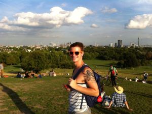 Myself at the top of the hill.