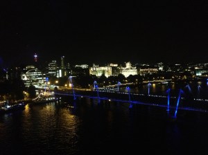 Millennium Bridge as seen from the London Eye. 