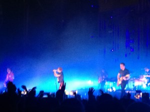 Paramore playing live in Dublin. 