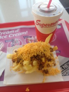 The delicious, fast food goodness I ordered from Supermac's. 