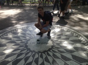 The Imagine memorial. 