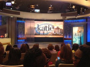 The set of the show before filming started - for obvious reasons, cameras had to be put away during recording. 