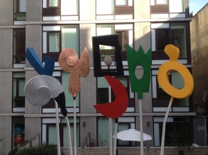 Artwork along the High Line. 