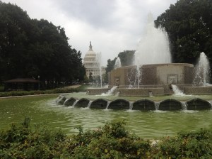 Approaching the Capitol building.