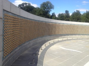 The never ending sea of stars that represent the dead and missing on The Wall of Freedom.