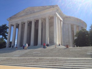 The Thomas Jefferson Memorial.