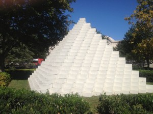 Pyramid sculpture. 