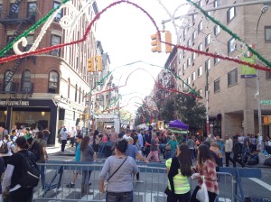 The festival stretches on for dozens of blocks, with road closures so it could open up into one huge event. 