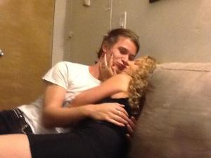 Georgia and I were a little excited to see each other again...