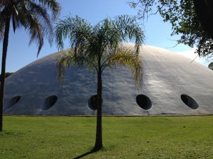 The former Lucas Nogueira Garcez Pavilion, now known as the 'Oca', or 'hut'. 