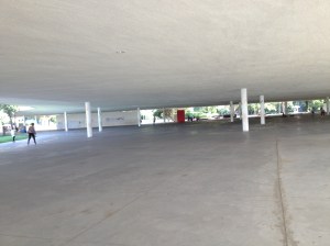 The Marquise, a marquee that connects several of the building and was popular with skateboarders. 