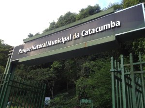 Entrance to the national park we went walking through.