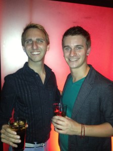 Aaron and I at Rain.