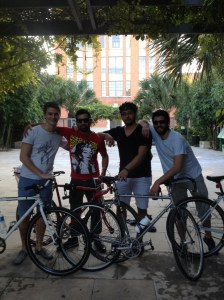 Myself, Hector, Daniel and Nico at CHRISpark.