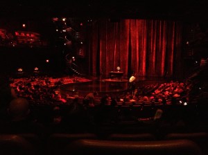 The pre-show Zumanity stage.